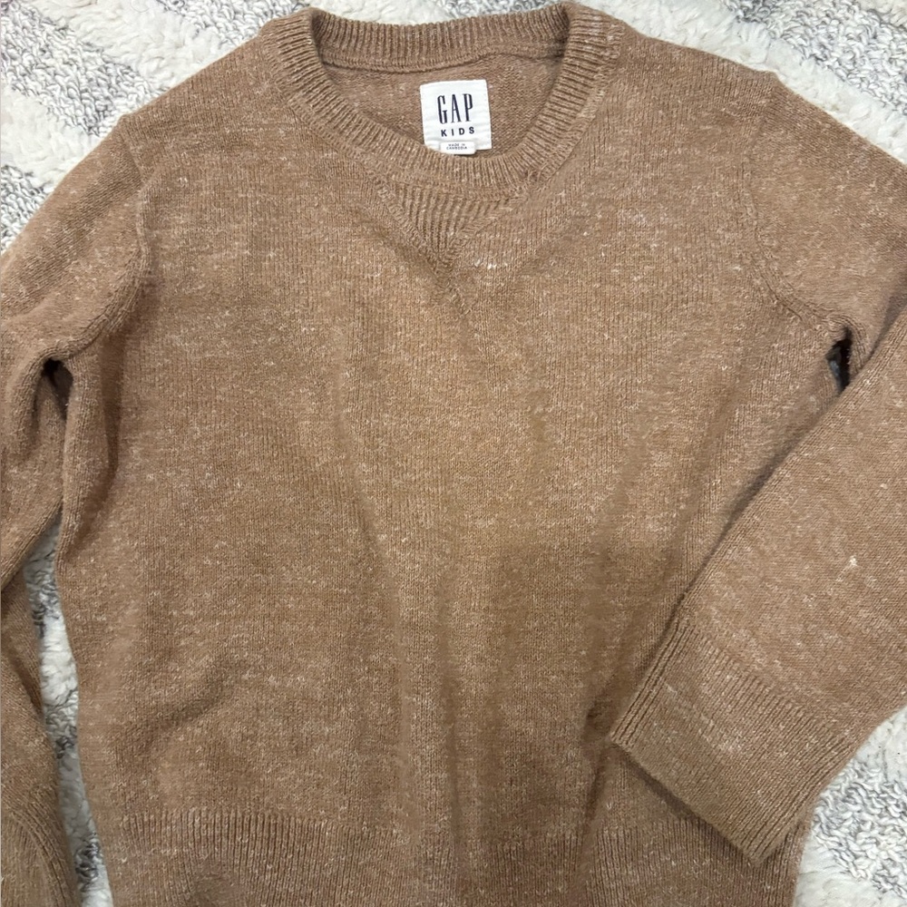 GAP Kids Brown Crewneck Sweater
